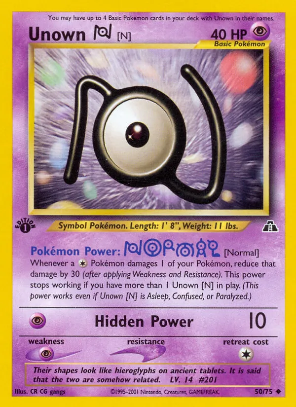 Unown [N] Neo Discovery 50/75