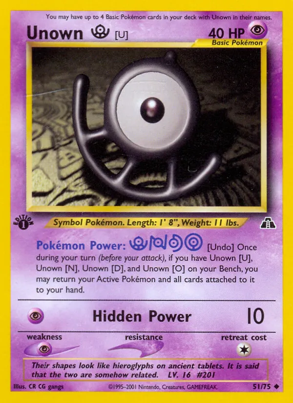 Unown [U] Neo Discovery 51/75