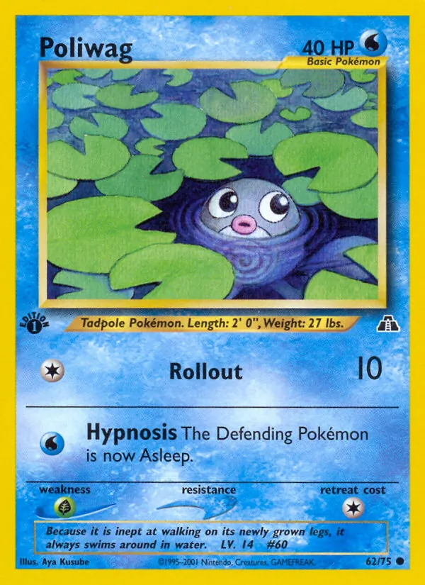 Poliwag Neo Discovery 62/75