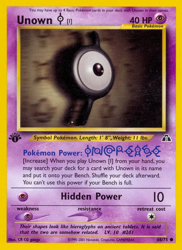 Unown [I] Neo Discovery 68/75