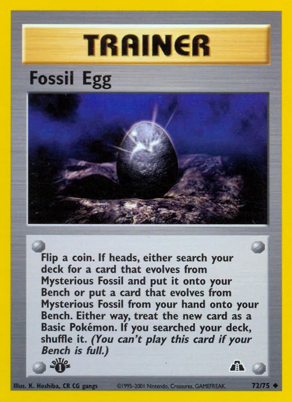Fossil-Ei Neo Entdeckung 72/75