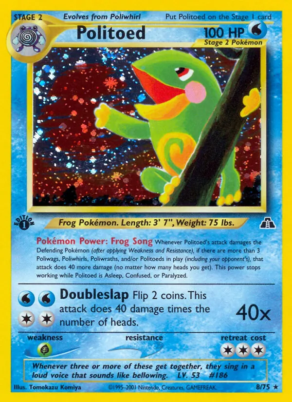 Politoed Neo Discovery 8/75