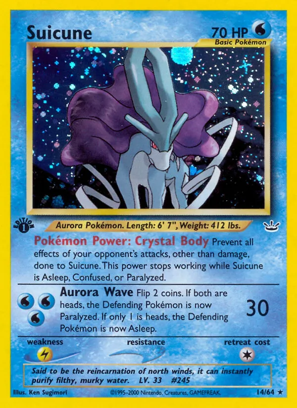 Suicune Neo Revelation 14/64