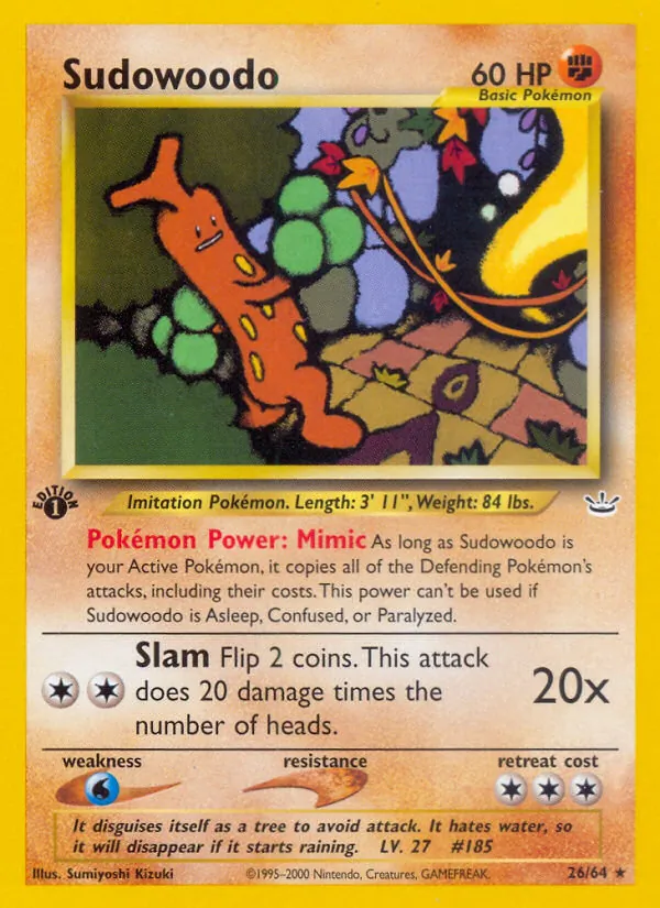 Sudowoodo Neo Revelation 26/64