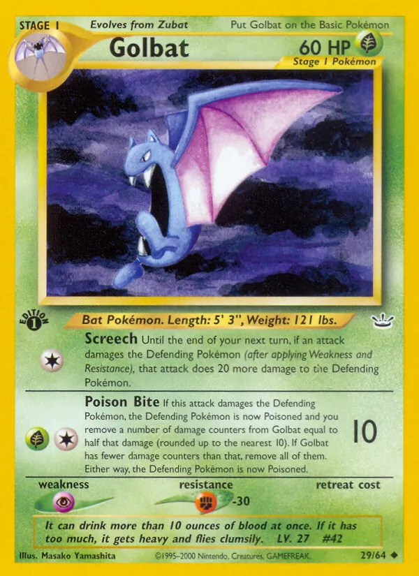 Golbat Neo Revelation 29/64