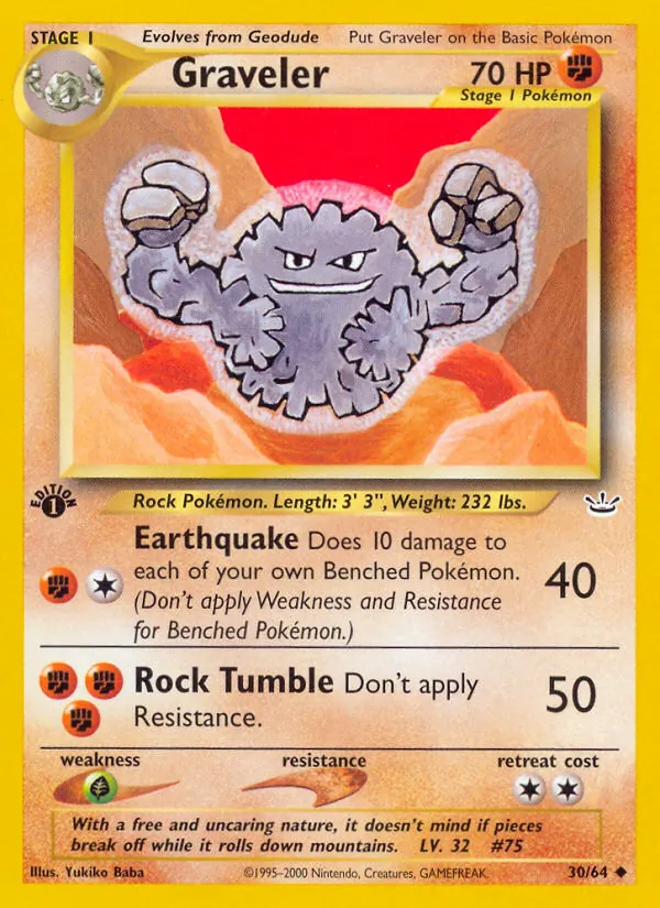 Graveler Neo Revelation 30/64