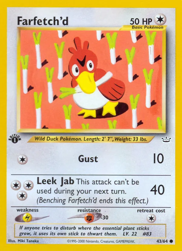 Farfetch'd Neo Revelation 43/64