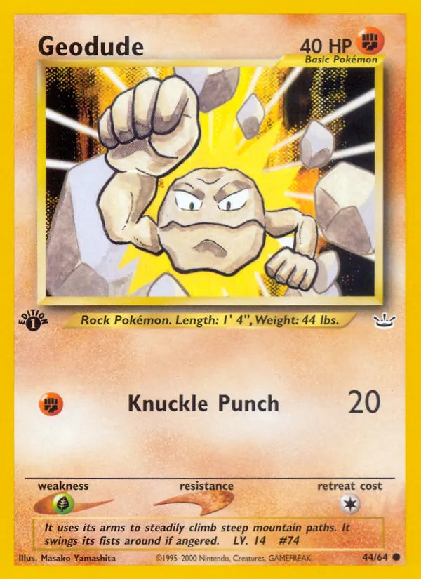 Geodude Neo Revelation 44/64