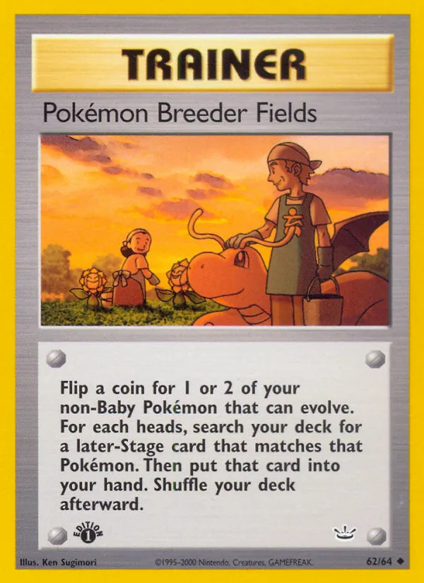 Pokémon Breeder Fields Neo Revelation 62/64