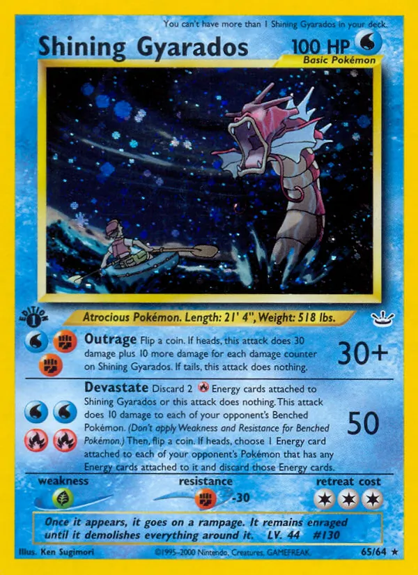 Shining Gyarados Neo Revelation 65/64