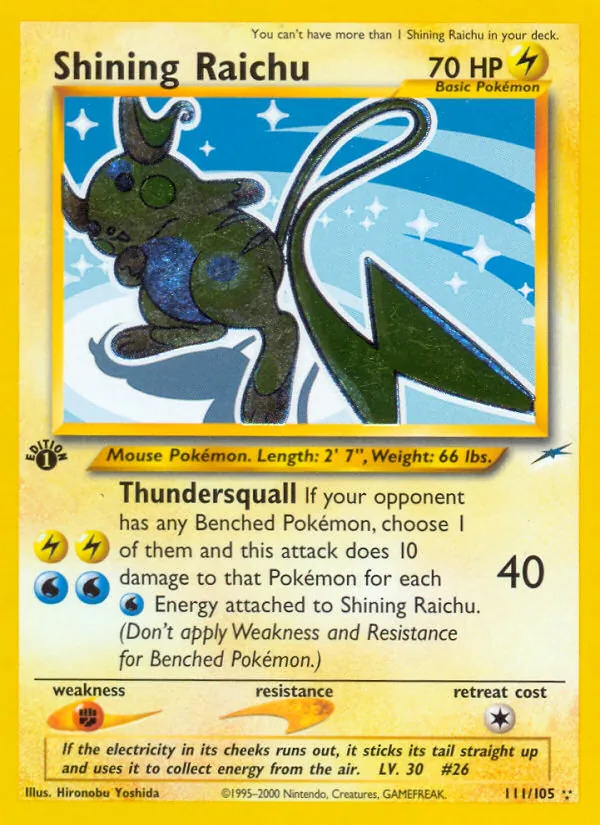 Shining Raichu Neo Destiny 111/105