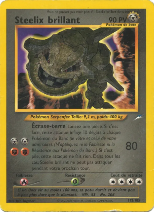 Steelix brillant Neo Destiny 112/105