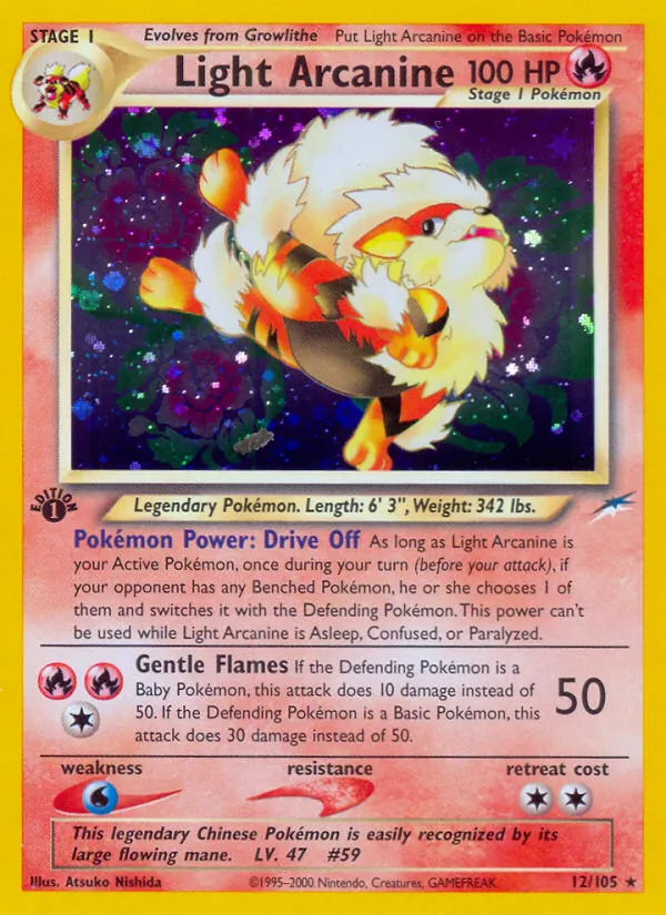 Light Arcanine Neo Destiny 12/105