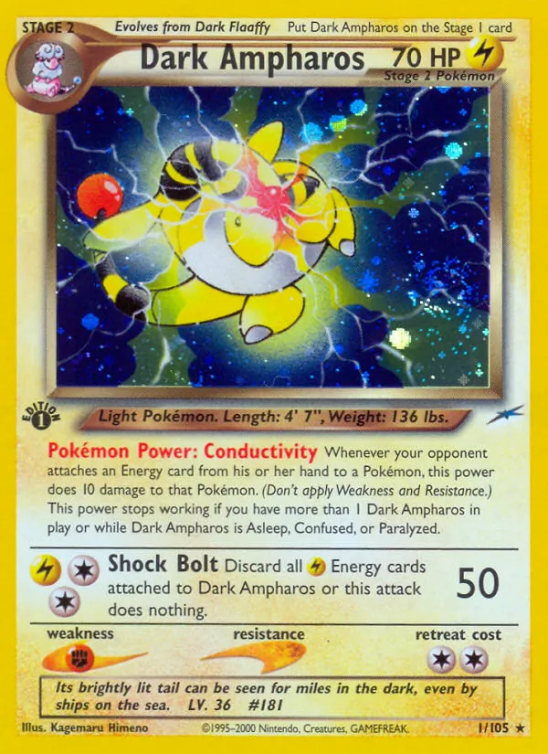 Dunkles Ampharos Neo Destiny 1/105
