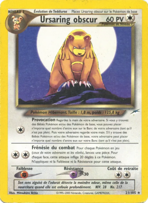 Ursaring obscur Neo Destiny 21/105