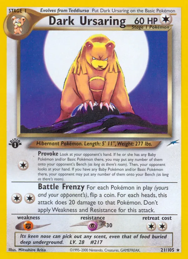 Dunkles Ursaring Neo Destiny 21/105
