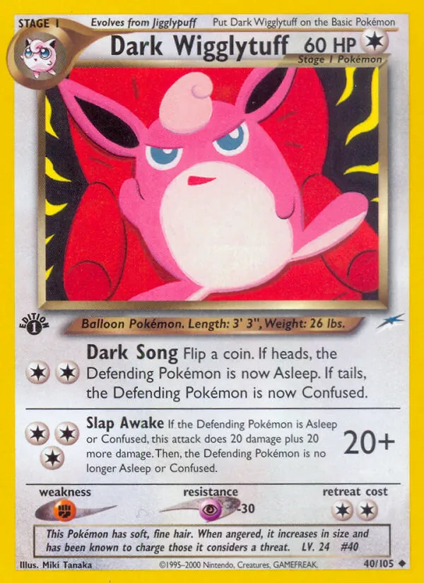 Dark Wigglytuff Neo Destiny 40/105