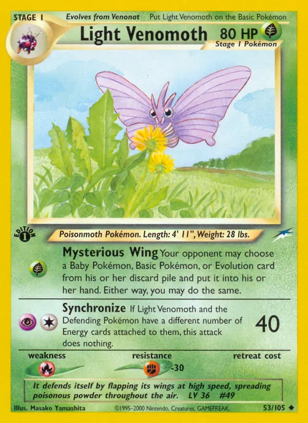 Light Venomoth Neo Destiny 53/105