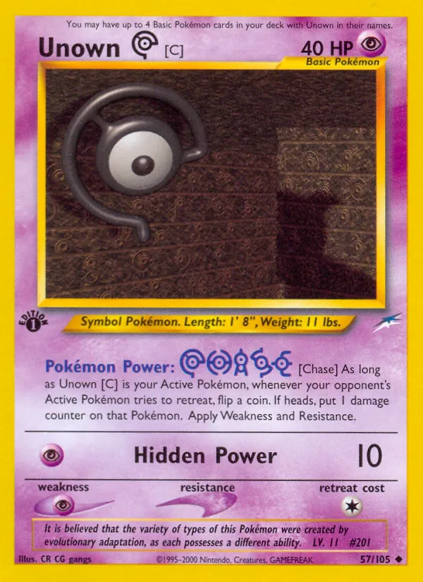 Unown [C] Neo Destiny 57/105