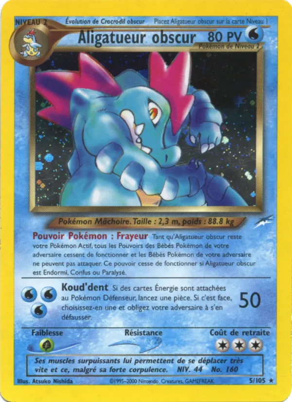 Aligatueur obscur Neo Destiny 5/105