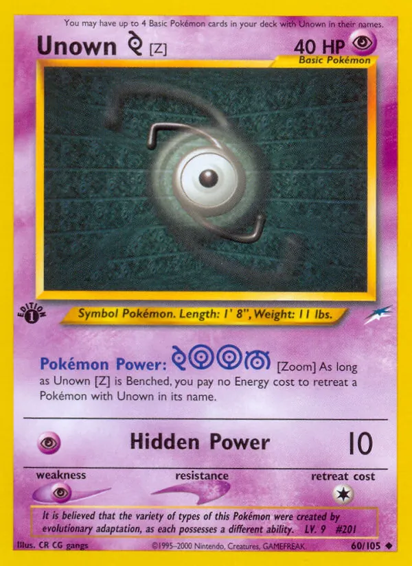 Unown [Z] Neo Destiny 60/105