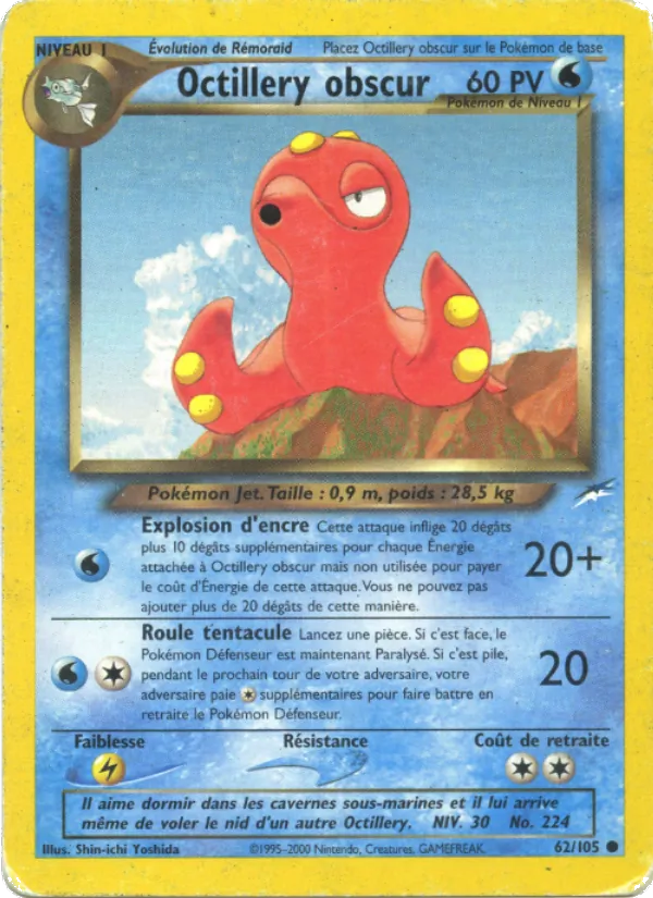 Octillery obscur Neo Destiny 62/105