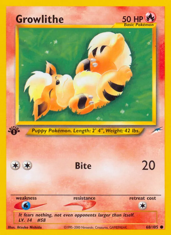 Growlithe Neo Destiny 68/105