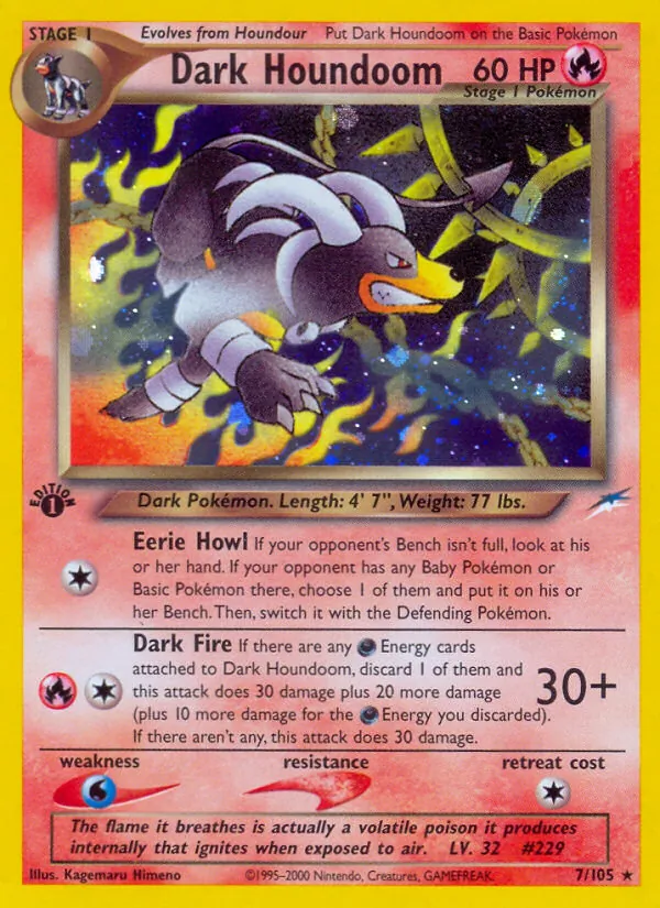 Dunkles Hundemon Neo Destiny 7/105