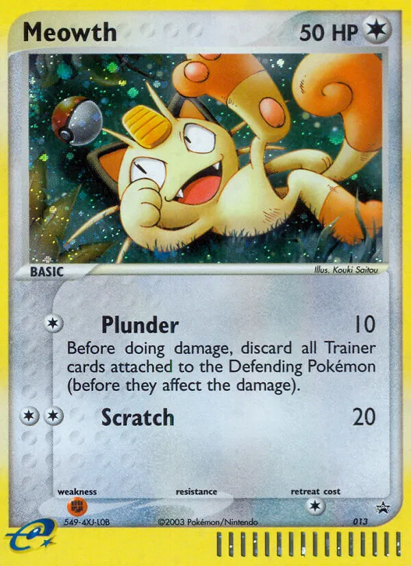 Meowth Nintendo Black Star Promos 13/40