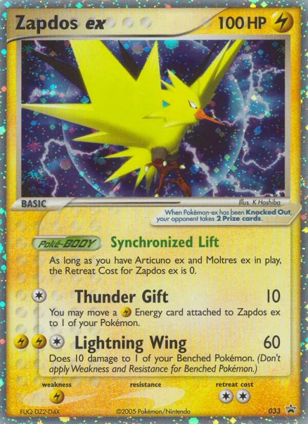 Zapdos ex Nintendo Black Star Promos 33/40