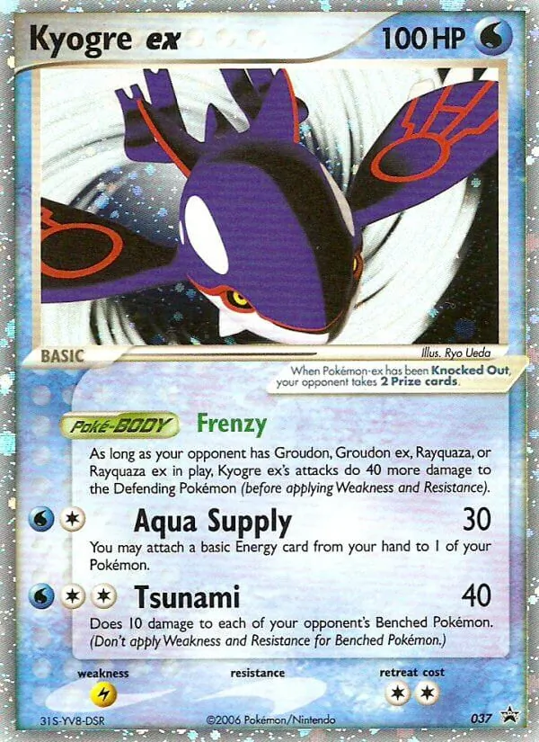 Kyogre ex Promo Nintendo 37/40