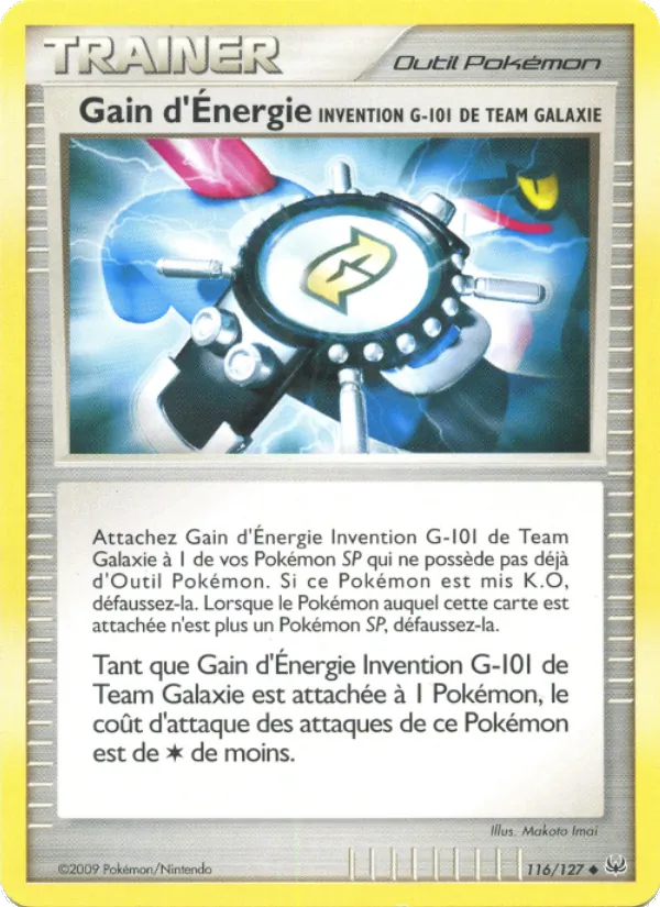 Gain d'Énergie Invention G-101 de Team Galaxie Platine 116/127