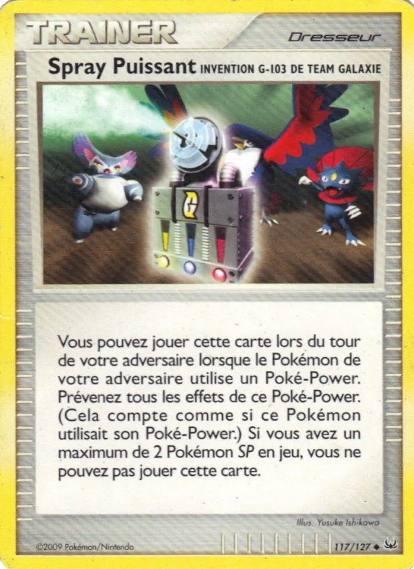 Spray Puissant Invention G-103 de Team Galaxie Platine 117/127