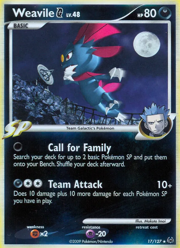 Weavile G Platino 17/127