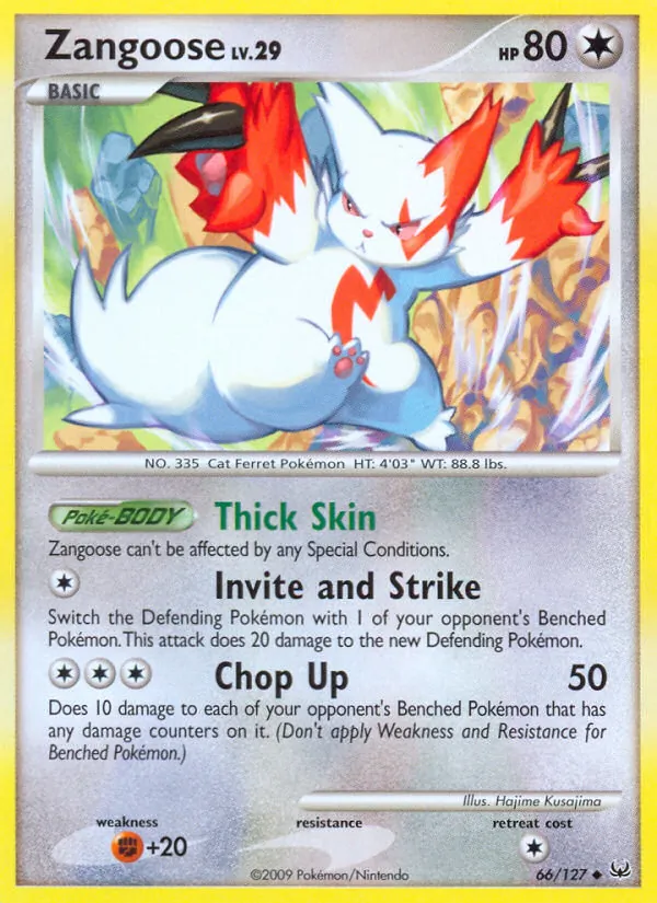 Zangoose Platino 66/127