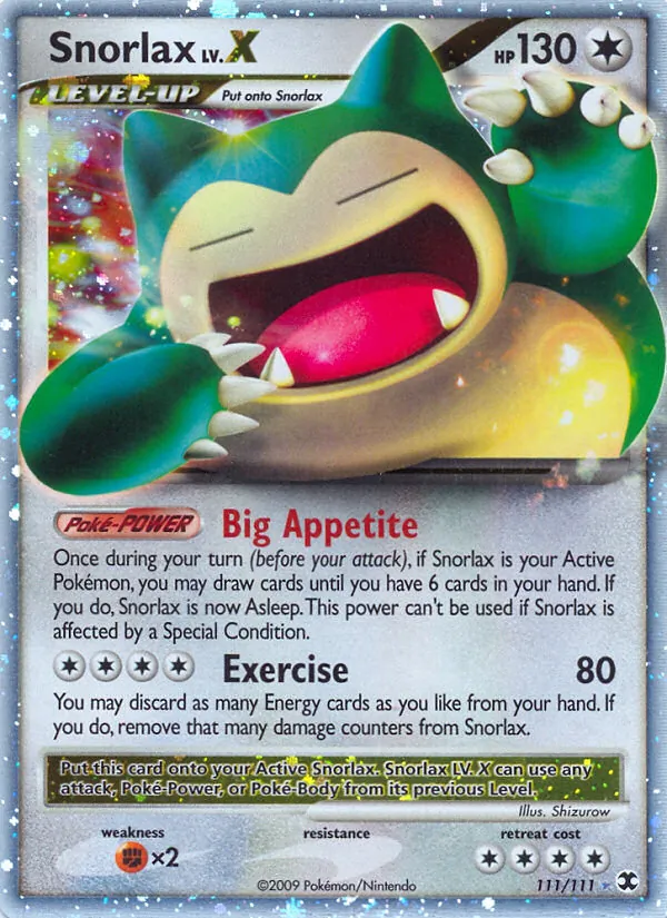 Snorlax LV.X L'Ascesa dei Rivali 111/111