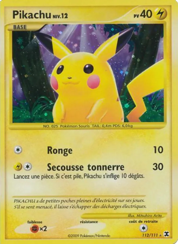 Pikachu Niv. 12 Rivaux Émergeants 112/111