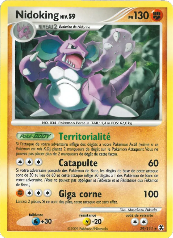 Nidoking Niv. 59 Rivaux Émergeants 29/111