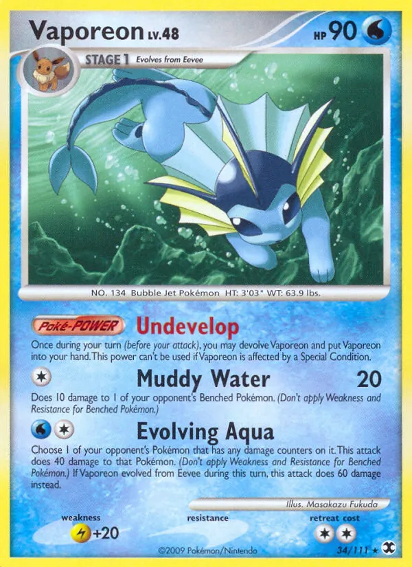 Vaporeon Rising Rivals 34/111