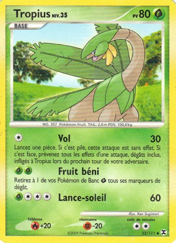 Tropius Niv. 35 Rivaux Émergeants 52/111