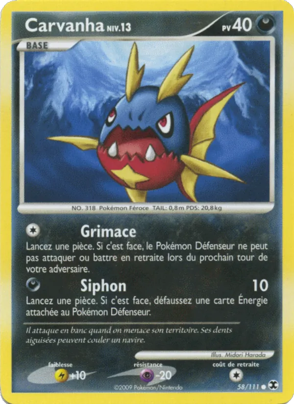 Carvanha Niv. 13 Rivaux Émergeants 58/111