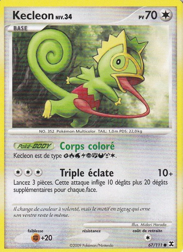 Kecleon Niv. 34 Rivaux Émergeants 67/111