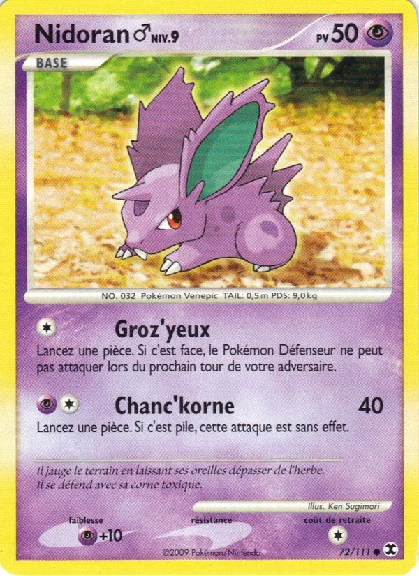 Nidoran♂ Niv. 9 Rivaux Émergeants 72/111