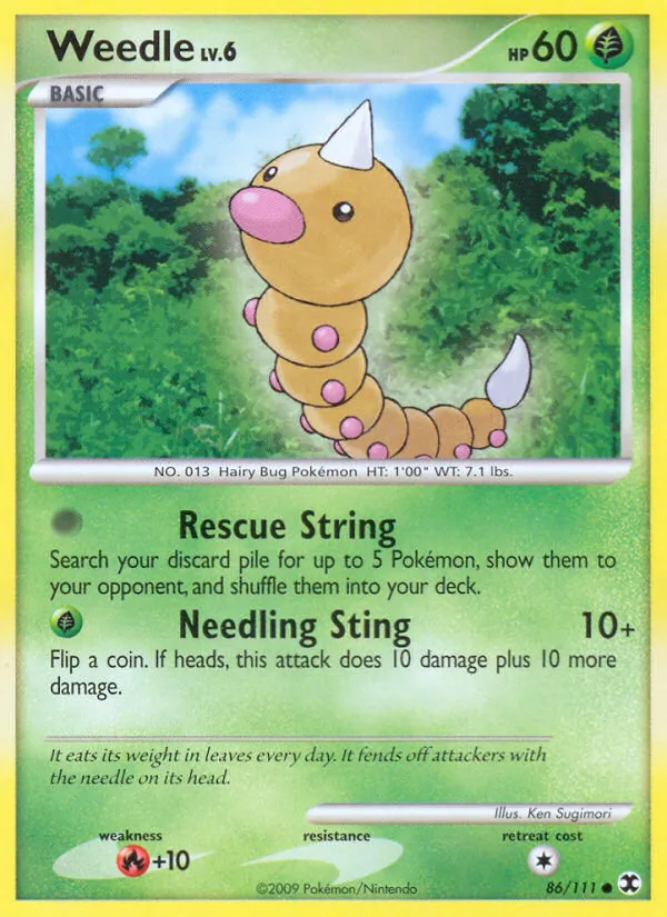 Weedle Rising Rivals 86/111