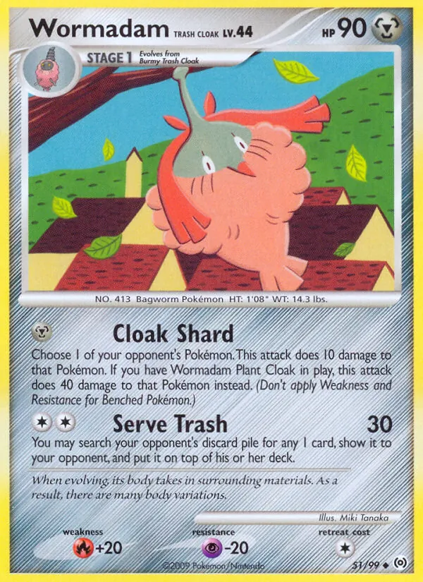 Wormadam Trash Cloak Arceus 51/99