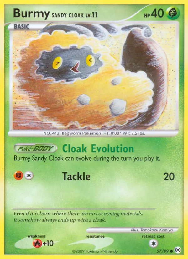 Burmy Sandy Cloak Arceus 57/99