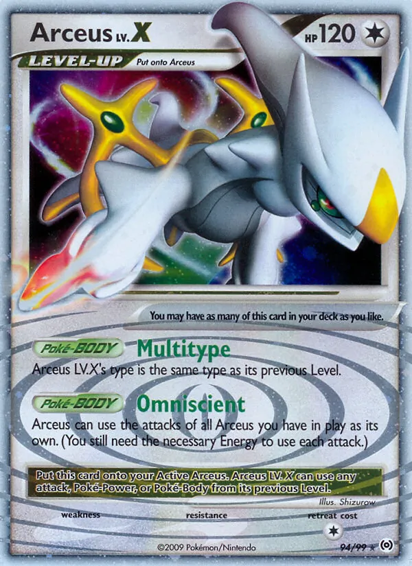 Arceus LV.X Arceus 94/99