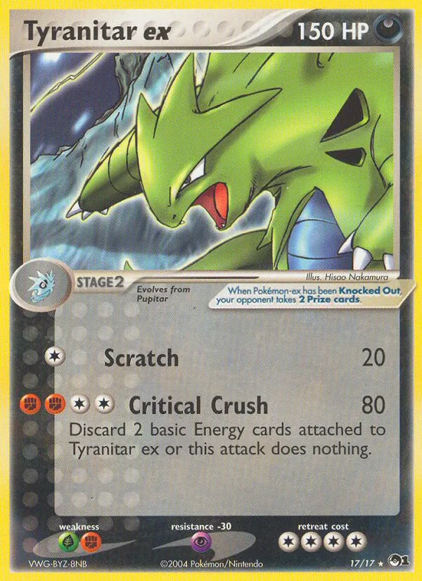 Tyranitar ex POP Series 1 17/17