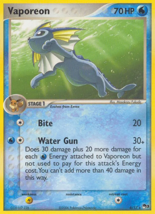 Vaporeon POP Series 3 6/17