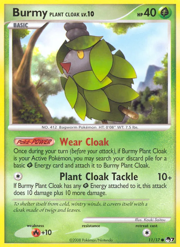 Burmy Plant Cloak POP Series 7 11/17